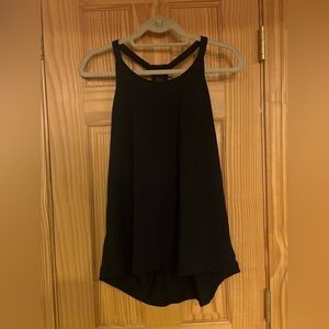 Fabletics Demi lavato razor back black mesh tank